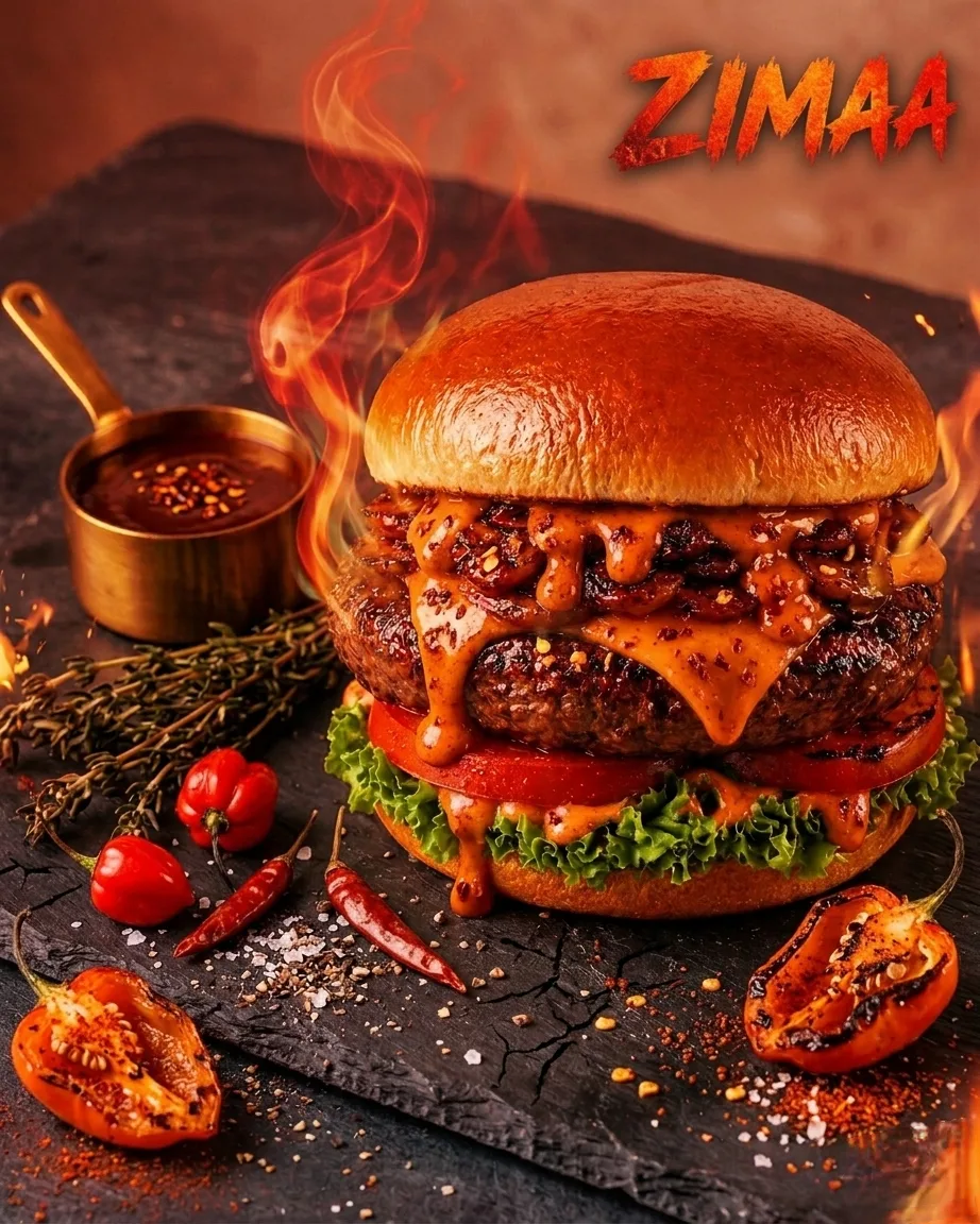 برجر سبايسي فاير 🔥🌶️